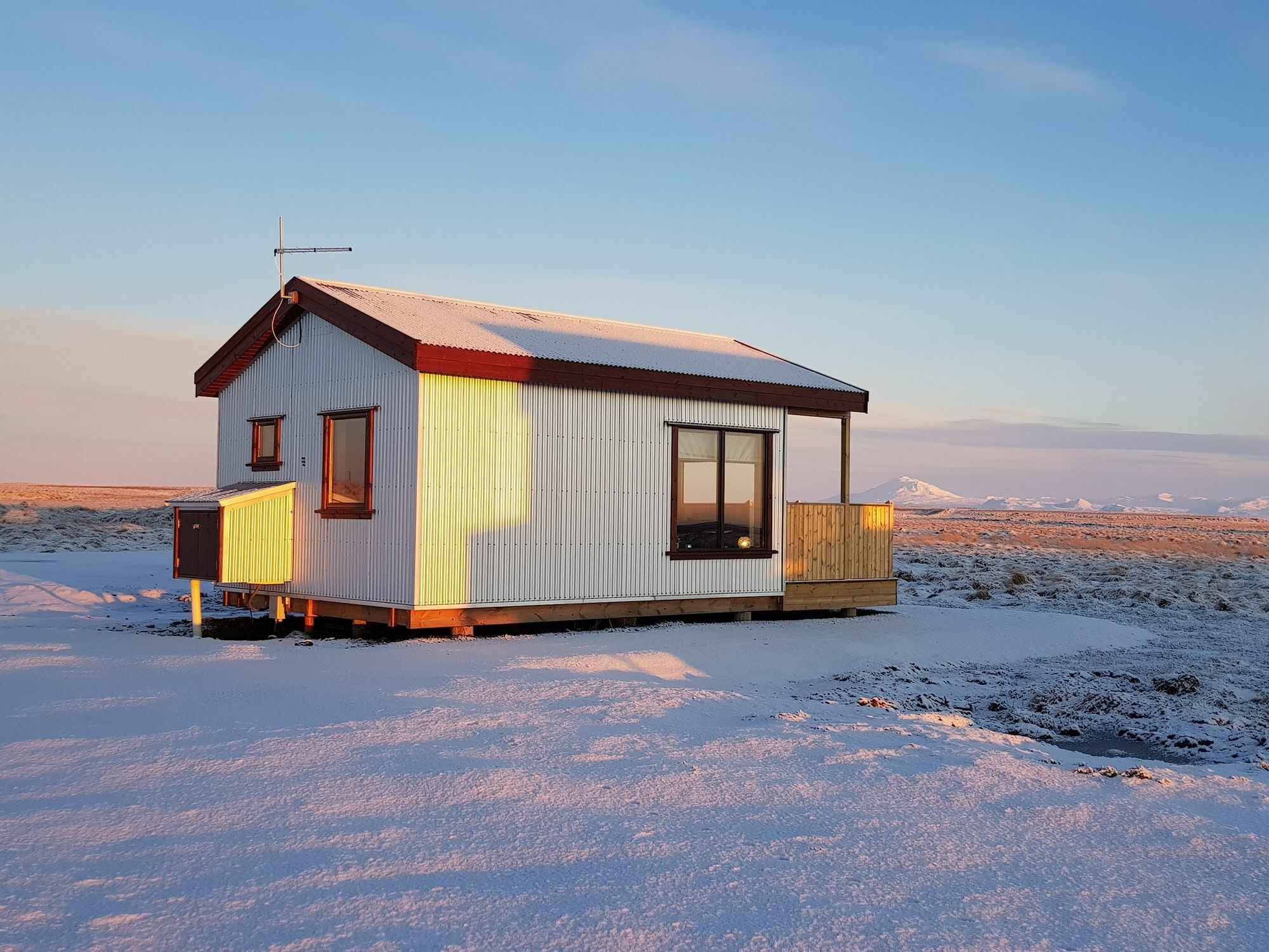 Hekla Cabin 1 Volcano And Glacier View 헬라 외부 사진